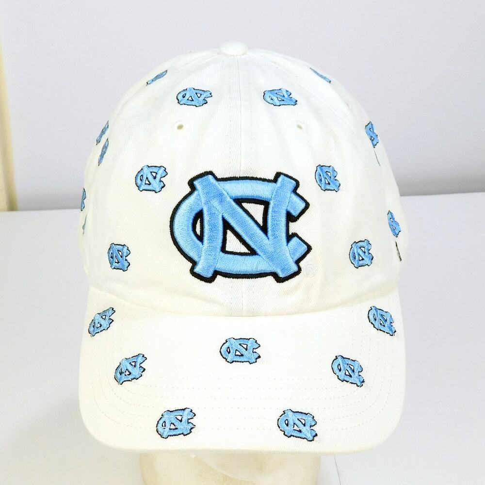 UNC North Carolina Tar Heels '47 Brand Hat All Over Logo Embroidered Strapback